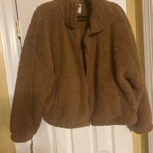 Cozy Brown Sherpa Jacket